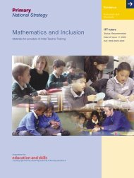 Mathematics and Inclusion Mathematics and Inclusion - PGCE