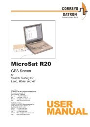 MicroSAT User Manual - Corrsys Datron