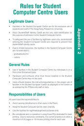 Rules for Student Computer Centre Users - PolyU Identity and ...