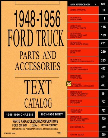 DEMO - 1948-56 Ford Truck Parts and Accessories Catalog