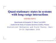 Quasi-stationary states in systems with long-range interactions - Infn