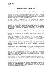 1 Declaración Regional de Guatemala sobre Violencia Armada y ...