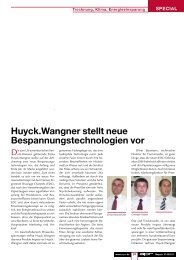 Artikel ÃƒÂ¼ber neue Bespannungstechnologien aus der APR 7-8/2010