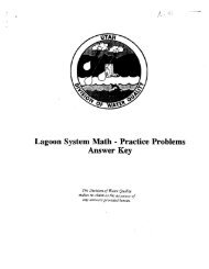 Lagoon System Math - Division of Water Quality