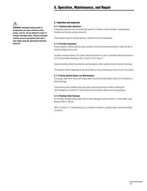 Heat-Tracing Systems for Hazardous Division 1 Locations