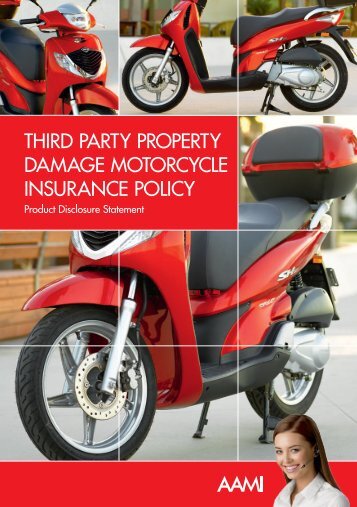 third party property damage motorcycle insurance policy - AAMI