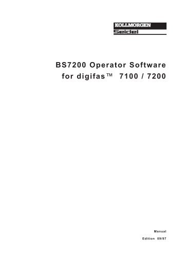 BS7200 Operator Software for digifasâ¢ 7100 / 7200 - BIBUS SK, sro