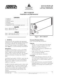 BR1/10 DS0 DP Installation and Maintenance - ADTRAN Support Community