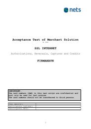 Acceptance Test of Merchant Solution - Nets