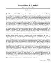 BoletÃƒÂ­n Chileno de OrnitologÃƒÂ­a - Wildlife Ecology and Conservation ...