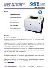 SP3015TI TEMPEST SDIP-27 Level A Mono Printer Data ... - SST