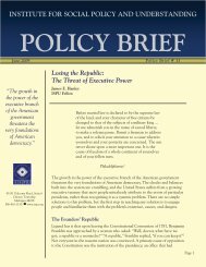Policy Brief Template.indd - Institute for Social Policy and ...