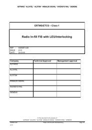 Radio In-fill FIS with LEU/Interlocking