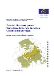 Principii directoare pentru Dezvoltarea teritoriala ... - Infocooperare