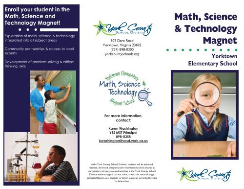 YES Magnet Program Brochure - York County Schools