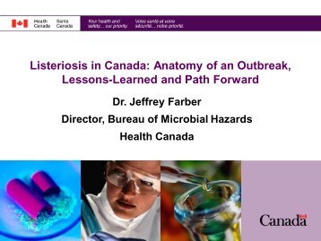 Listeriosis in Canada - BC Food Protection Association