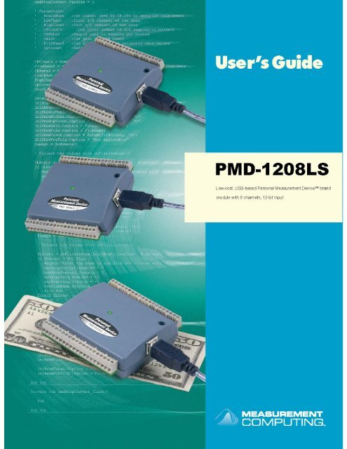 PMD-1208LS User's Guide - LArTPC DocDB