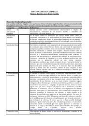 Diccionario de variables - Centro de Derechos Humanos