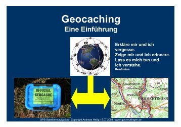 Geocaching - GPS-Reutlingen