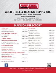 MADISON DIRECTORY - Auer Steel & Heating Supply Co.