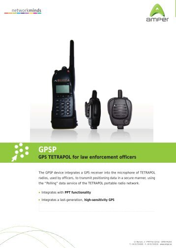 GPSP GPS TETRAPOL for law enforcement officers - Amper