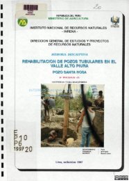 RehabilitaciÃ³n de pozos tubulares en el valle Alto Piura - Autoridad ...