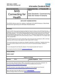 DSCN 35/2007 - Information Standards Board for Health and Social ...