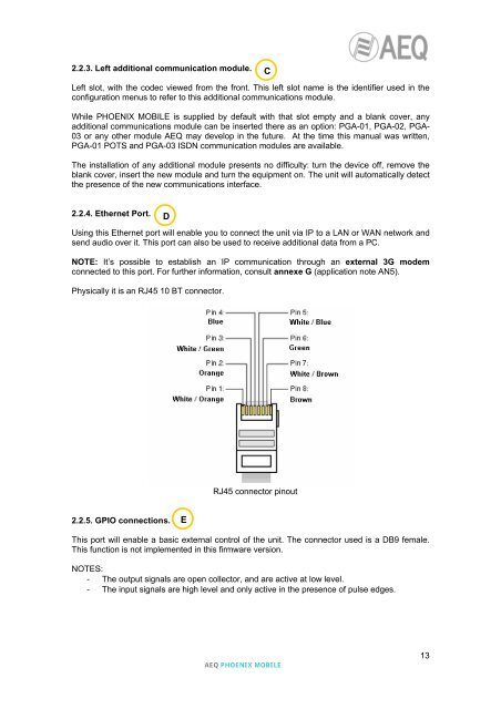 Manual - AEQ International