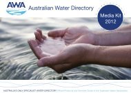 Australian Water Directory - Australian Water Association