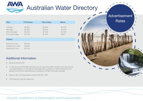 Australian Water Directory - Australian Water Association