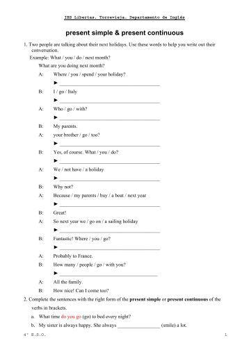 present perfect continuous exercises pdf