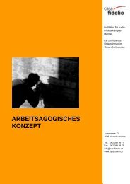 Das Arbeitsagogische Konzept - Casa Fidelio