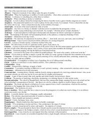 Literary Terms Cheat Sheet - jflaherty1@kleinisd.net