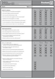 Checklista - psykosocial arbetsmiljÃ¶ - Prevent