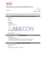 Safety Data Sheet according to (EC) No 1907/2006 - ISO ... - AMI-CON