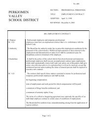 408 Employment Contract - Perkiomen Valley School District