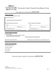 Geisinger Precertification Form.pdf Precert/Prior Authorization List - Geisinger Health Plan