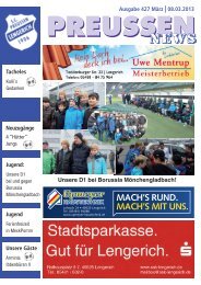 MACH'S RUND. MACH'S MIT UNS. - SC Preussen Lengerich