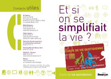 A5 carte de vie quo ville - BesanÃ§on