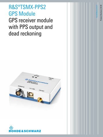 Product Brochure (English) for R&S®TSMX-PPS2 - Rohde & Schwarz