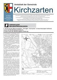 Amtsblatt der Gemeinde - Gemeinde Kirchzarten