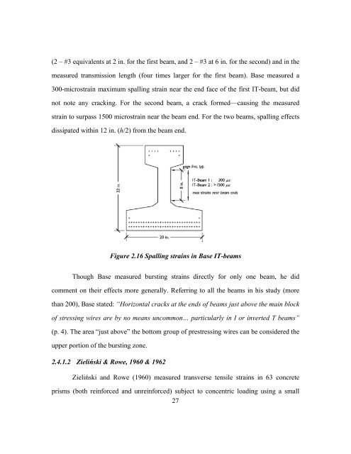 Bursting and Spalling in Pretensioned U-Beams - Ferguson ...