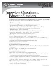 Interview Questions for Education Majors.indd - Career Center