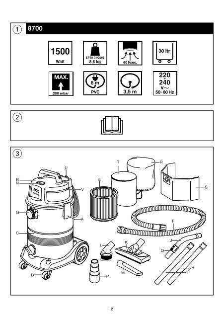 WET & DRY VACUUM CLEANER 8700 (F0158700..)