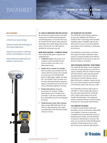 Trimble R6 GPS System - Earth Vector Systems