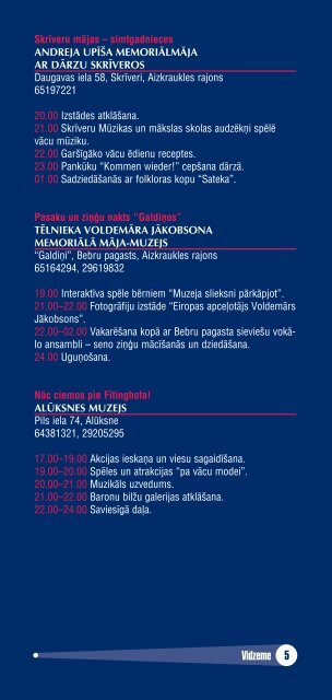 muzeju nakts buklets2.pdf - Latvijas Muzeju biedrÄ«ba