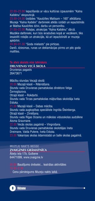 muzeju nakts buklets2.pdf - Latvijas Muzeju biedrÄ«ba