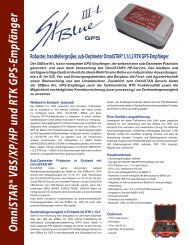 O m niSTAR® VBS/XP/HP und RTK GPS-Em pfänger