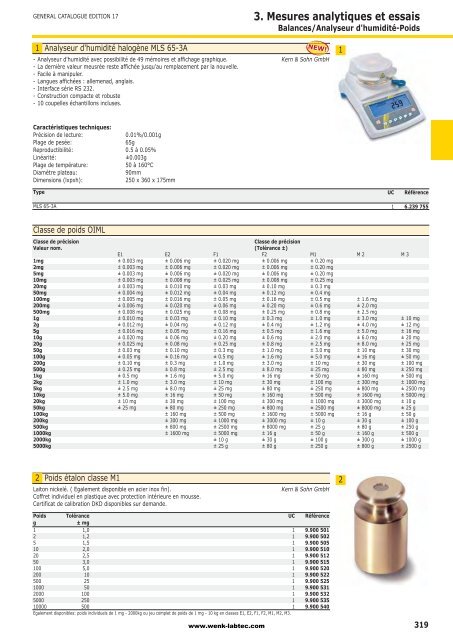 3. Mesures analytiques et essais - Wenk Lab Tec