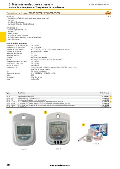 3. Mesures analytiques et essais - Wenk Lab Tec